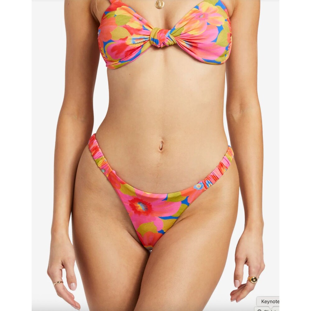 Billabong Sunny Coast Super Skimpy Coverage Bikini Bottom Women's Size XL/14 NWT